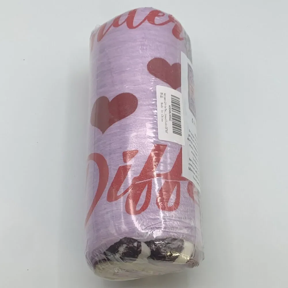 Retirement Rules Happy Retirement Throw Blanket 50 x 60 Purple Red Hearts